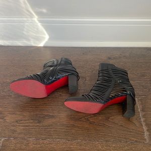 Christian Louboutin black booties, size 41.5